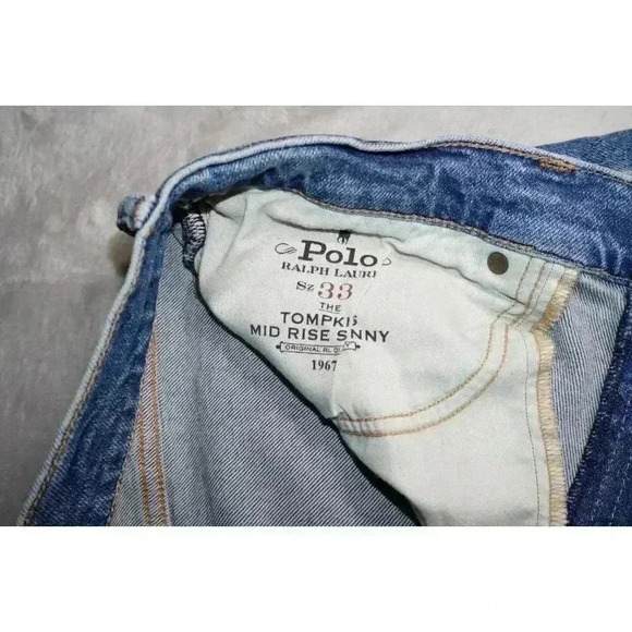 POLO RALPH LAUREN THE TOMPKINS MID-RISE SKINNY JEAN WOMEN'S SIZE 33 - Picture 8 of 12